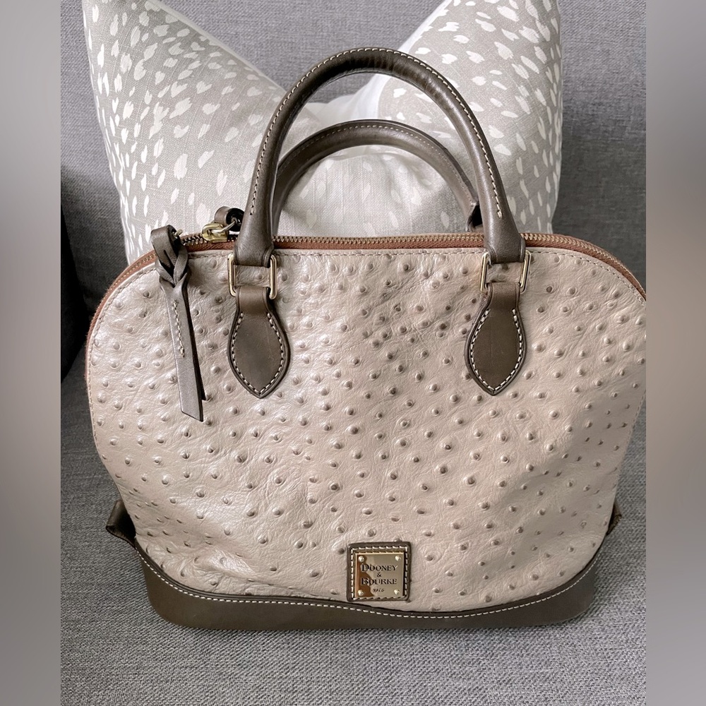 Dooney and Bourke  leather  zip zip satchel